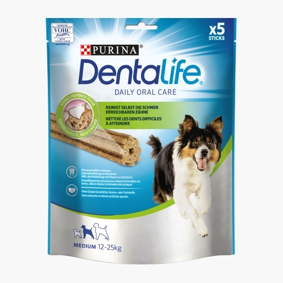 Recompense pentru câini, 115g, Dentalife Medium
