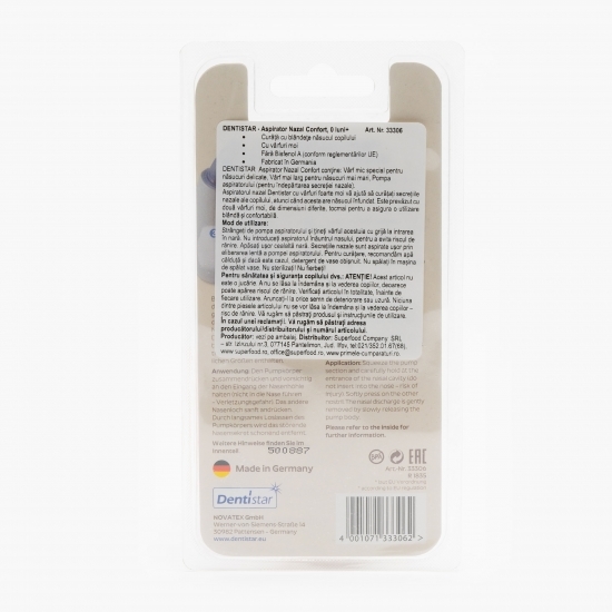 Aspirator nazal comfort 2, vârfuri moi, +0 luni