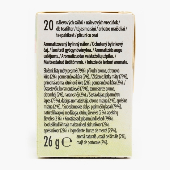 Ceai cu aromă de mentă și citrice, 20 plicuri 