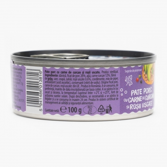 Pate de porc și curcan rețetă Alina 100g