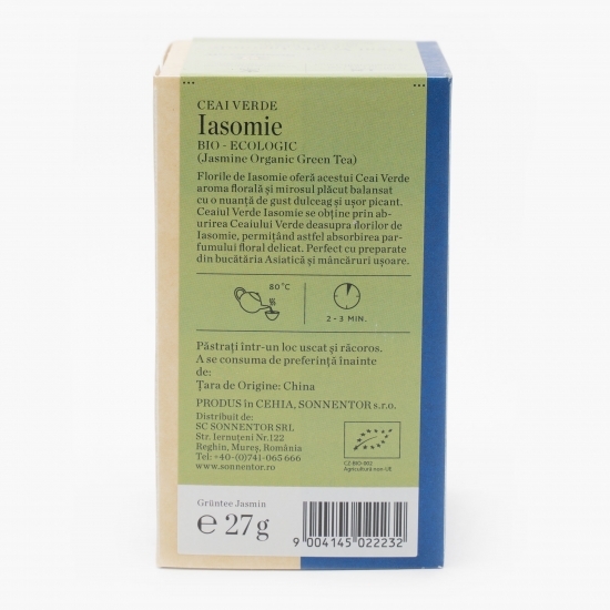 Ceai verde iasomie eco 18 plicuri