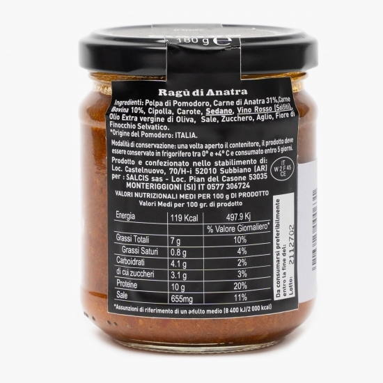 Ragu din carne de rață pentru paste 180g