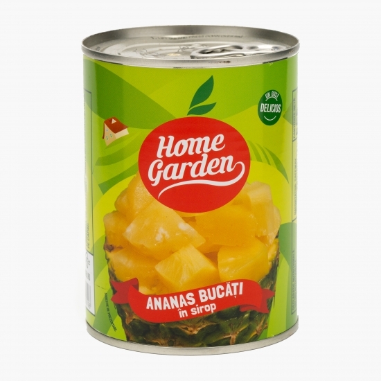 Ananas bucăți în sirop, conservă 565g