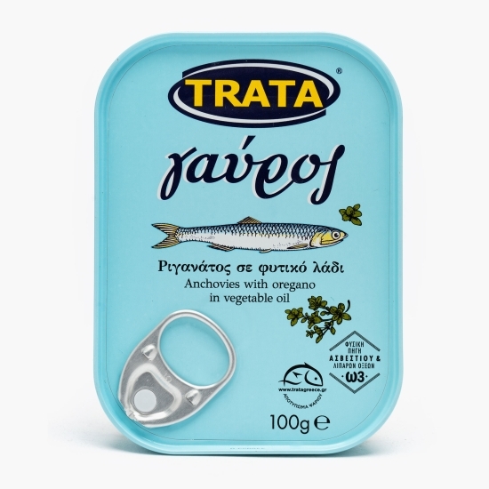 Anșoa cu oregano în ulei vegetal 100g