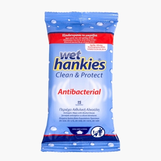 Servețele umede antibacteriene 15buc