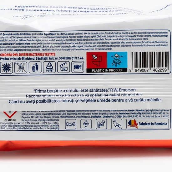 Șervețele umede antibacteriene 60 buc