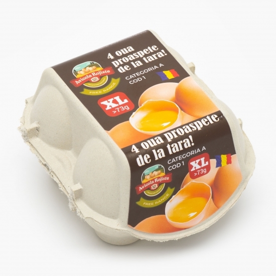 4 ouă proaspete de la țară mărimea XL cod 1