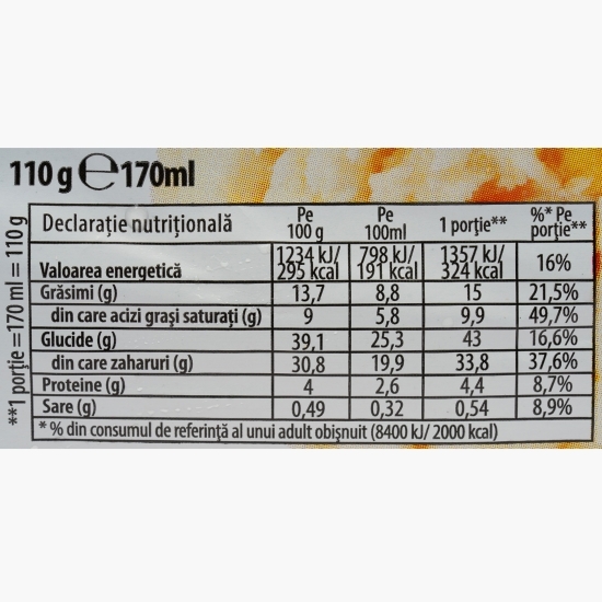 Înghețată de vanilie și nuci pecan, cornet, 170ml