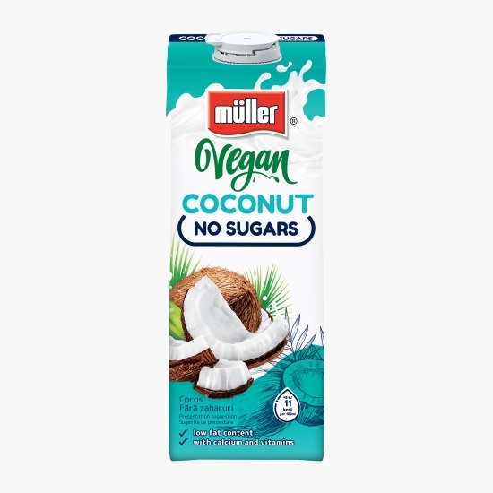 Băutură vegetală pe bază de cocos, fără zaharuri 1l