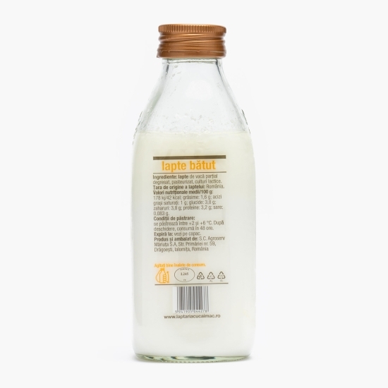 Lapte bătut 1.6% grăsime, 375g