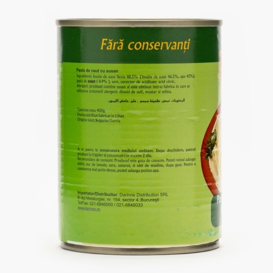Pastă de năut cu susan 380g
