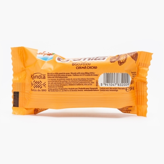 Biscuiți cu cremă de cacao 34g