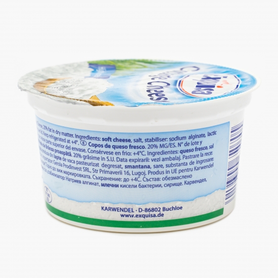 Perle de brânză proaspătă 20% grăsime 200g