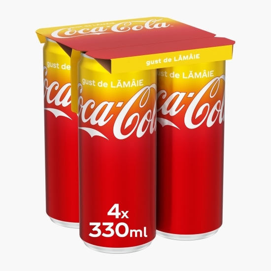 Băutură carbogazoasă cola lemon doză 4x0.33l