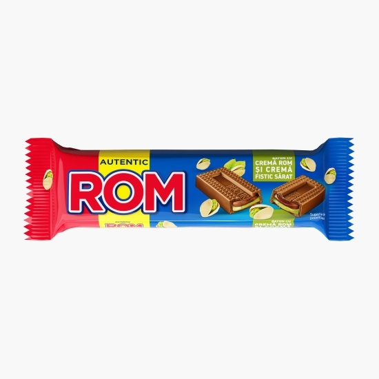 Baton de ciocolată cu cremă de rom și fistic sărat 44.5g