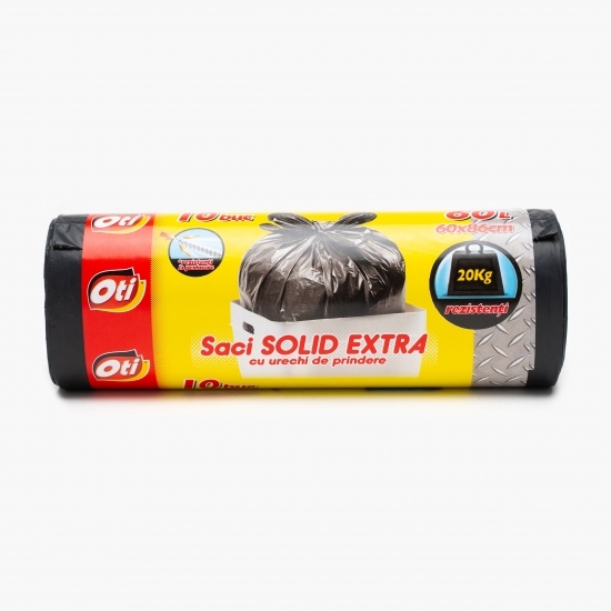 Saci menajeri Solid Extra LDPE 60l 10 buc
