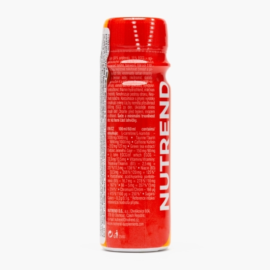Carnitină lichidă shot 3000, aromă portocale, fără zahăr, 60ml