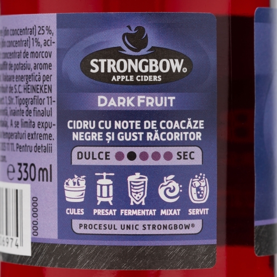 Cidru coacăze negre sticlă 0.33l