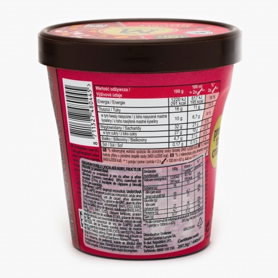 Înghețată double ruby berries & cream 297.5g