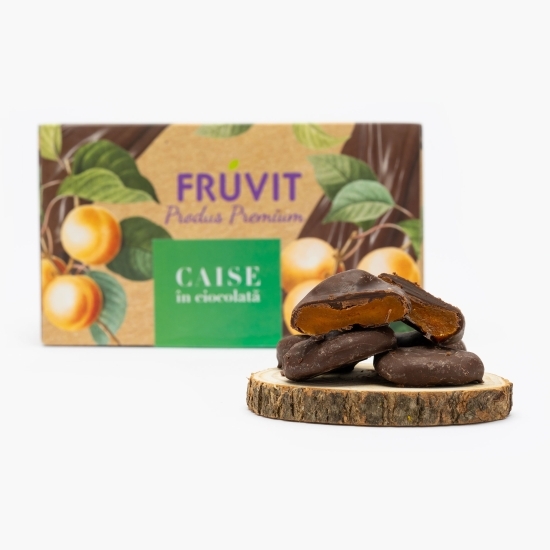 Caise în ciocolată neagră 200g