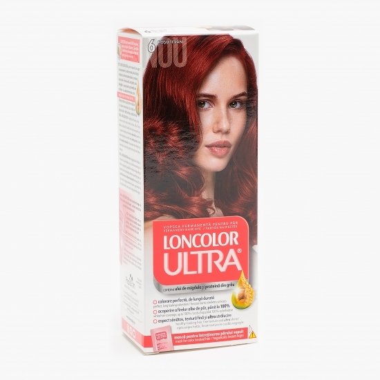 Vopsea permanentă pentru păr Ultra 6 Roșu Tițian 100ml