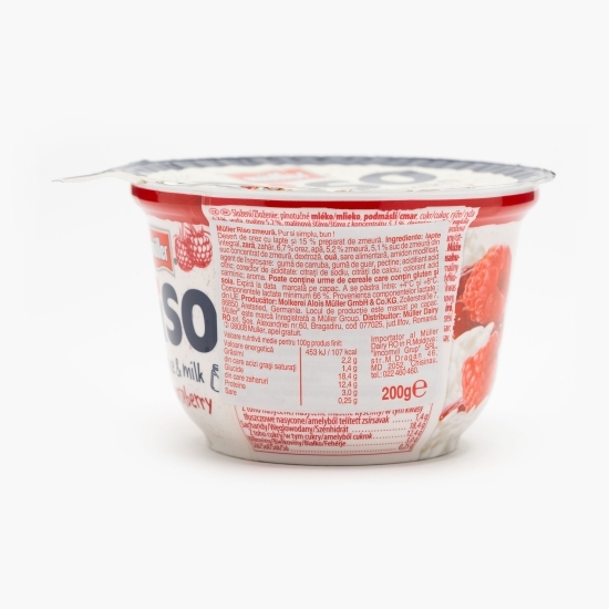 Orez cu lapte și dulceață de zmeură 200g