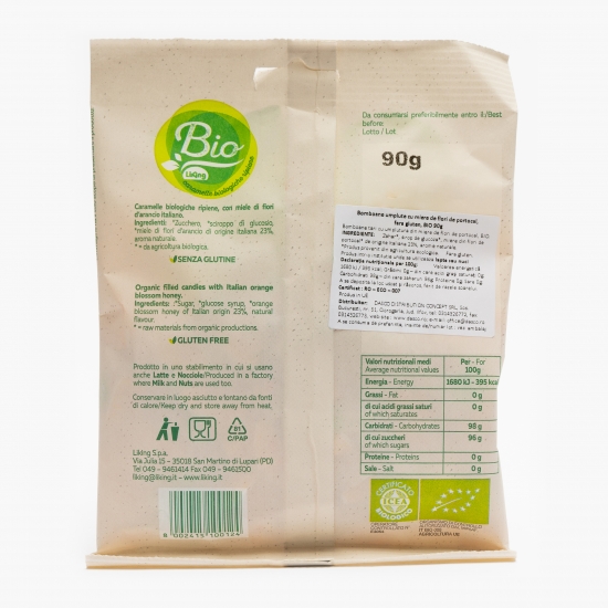 Bomboane eco umplute cu miere de flori de portocal 90g