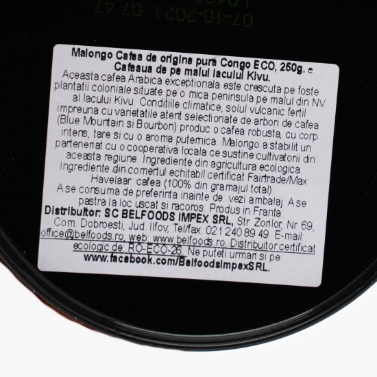 Cafea măcinată Congo eco 250g