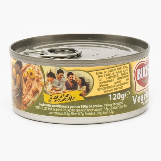 Pastă vegetală tartinabilă cu măsline 120g