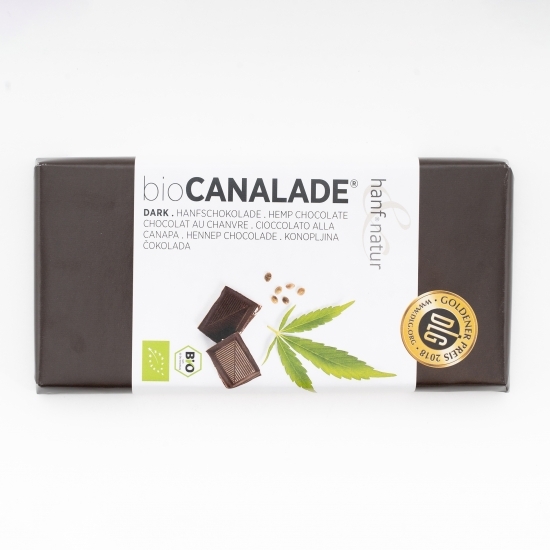 Ciocolată neagră 70% eco cu semințe de cânepă 100g
