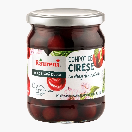 Compot cireșe dulce fără dulce 520g 