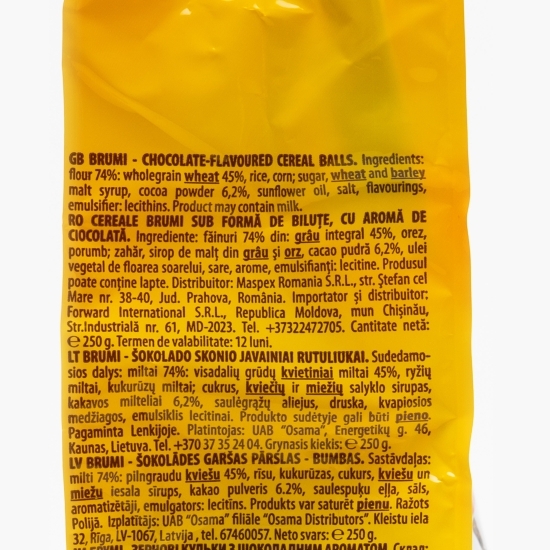Cereale biluțe cu aromă de ciocolată 250g