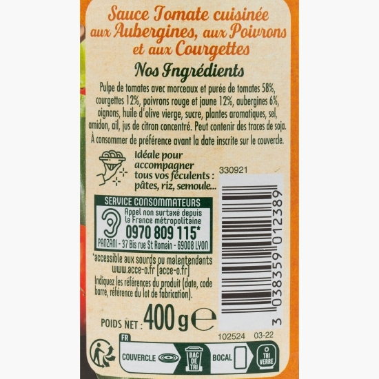 Sos de roșii cu legume 400g