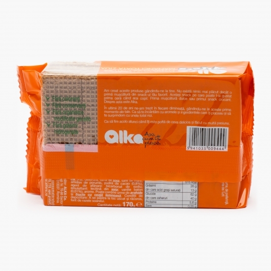 Napolitane cu cremă de vanilie și vafă de cacao 170g