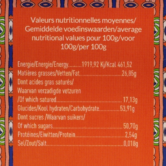 Praline din ciocolată neagră cu caramel și vanilie de Madagascar Pavés 100g