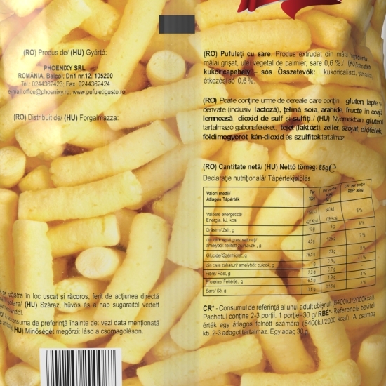 Pufuleți cu sare 85g