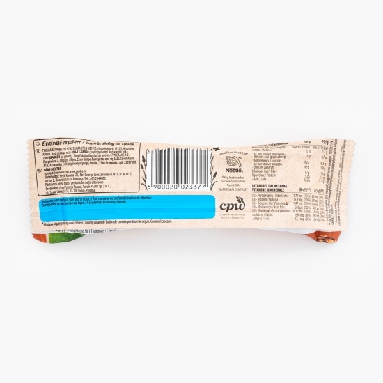 Baton de cereale pentru mic dejun Crunchy caramel 23.5g