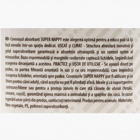 Pet pad-uri pentru caței Super Nappy