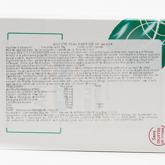 Supliment alimentar Peau Radieuse 60 capsule