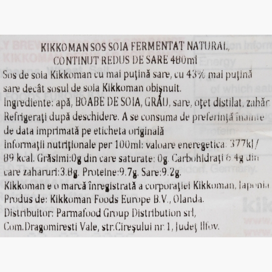 Sos soia puțin sărat 0.48l