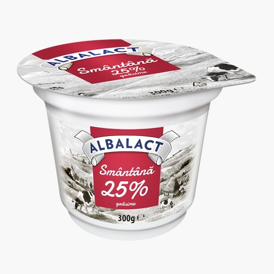 Smântână 25% grăsime 300g