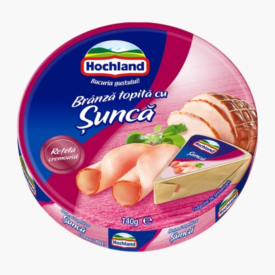 Brânză topită triunghiuri cu șuncă 140g