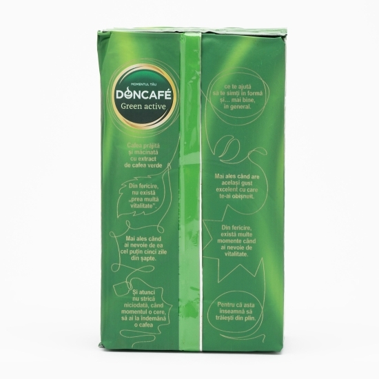 Green active 500g, cafea prăjită și măcinată cu extract de cafea verde