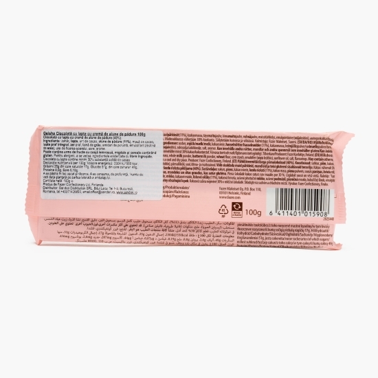 Ciocolată cu lapte și cremă de alune de pădure 100g