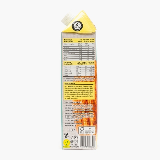 Băutură vegetală din migdale Carpos 1l