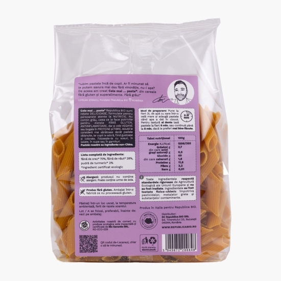 Paste eco din orez, năut și turmeric Cele mai...Paste, fără gluten 250g