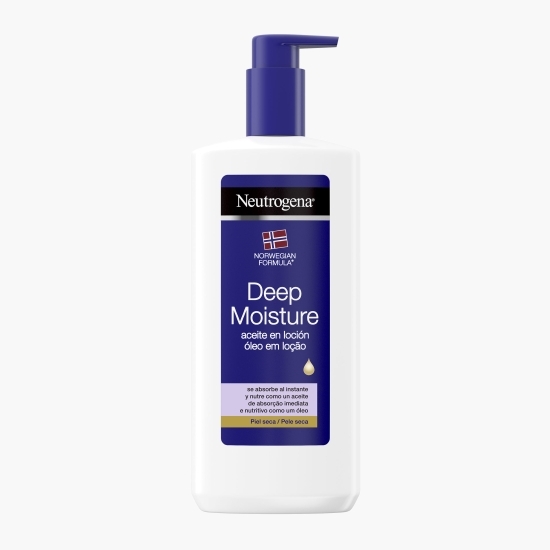 Loțiune de corp intens hidratantă cu uleiuri hrănitoare pentru piele uscată Deep Moisture 400ml