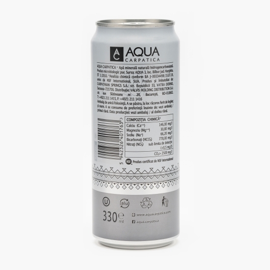 Apă minerală naturală carbogazoasă doză 0.33l