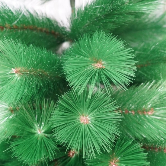 Brad artificial de Crăciun tip pin, clasic, înălțime 180 cm, verde, suport metalic