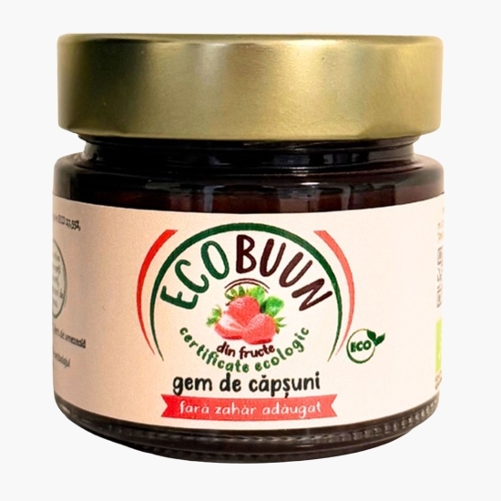 Gem de căpșuni, fără zahăr adăugat, eco 220g